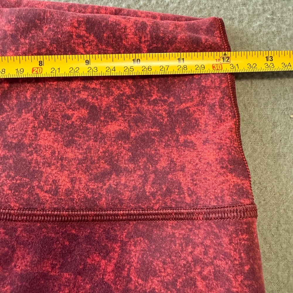 LULULEMON Wunder Train HR‎ Crop Pants Womens 6 Orange 23” Inseam LW6BUFS - Picture 5 of 8
